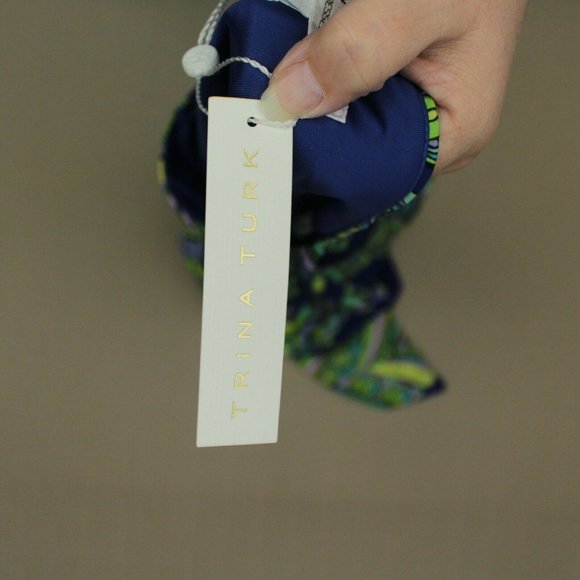 Trina Turk Lasi Mod Tropical Leaf Sheath Dress Women's Size 4 Boat Neck NWT - Picture 6 of 7